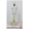 Image 2 : Antique Crystal Whale Oil Lamp (13-1/4"H)