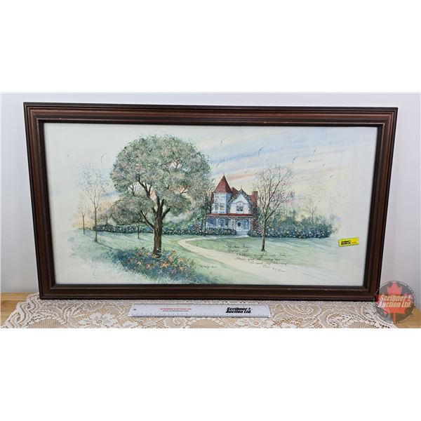 Framed Print "Count My Blessings" by artist D. Morgan (17-1/2"H x 31-1/2"W)