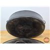 Image 8 : Antique Wagner Wane #7 Cast Iron Oval Roaster w/Lid (Total Measures: 8"H x 17-1/2"W x 11-3/4"D)
