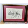 Image 2 : Framed Black & White Prints (2) : Old Sturbridge Village & The Carding Mill and the Gristmill (Each 