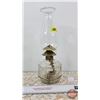 Image 2 : Coal Oil Clear Glass Finger Lamp (See Consignor Notes Tag in Pictures) (Total Measured w/Chimney 12"