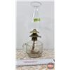 Image 3 : Coal Oil Clear Glass Finger Lamp (See Consignor Notes Tag in Pictures) (Total Measured w/Chimney 12"
