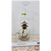 Image 4 : Coal Oil Clear Glass Finger Lamp (See Consignor Notes Tag in Pictures) (Total Measured w/Chimney 12"