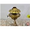 Image 7 : Coal Oil Clear Glass Finger Lamp (See Consignor Notes Tag in Pictures) (Total Measured w/Chimney 12"
