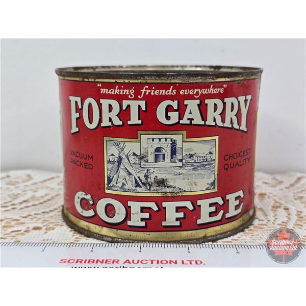 FORT GARRY Coffee Tin (3-3/4"H x 5"Dia)