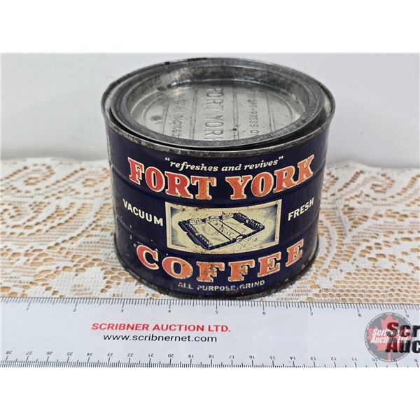 FORT YORK Coffee Tin (3-3/4"H x 5"Dia)