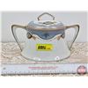 Image 2 : Sugar Bowl "MEITO" Hand Painted in Japan (Total Measures with Lid : 5"H x 8"W x 6-1/4"Dia Bottom) (N