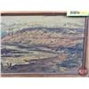 Image 4 : Antique Framed Oil Painting (Some Damage to Frame) (Frame Measures: 10-3/4"H x 16-3/4"H x 1-1/2"D)