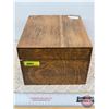 Image 1 : Antique Oak File Box (6-1/2"H x 8-3/4"W x 10"D)