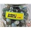 Image 12 : Jar of Marbles (Jar Measures: 7"H)