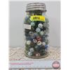 Image 2 : Jar of Marbles (Jar Measures: 7"H)