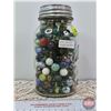 Image 3 : Jar of Marbles (Jar Measures: 7"H)