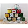 Image 1 : Variety Tobacco Tins (13) : Includes Sweet Caporal; Dominion; Old Virginia; etc!
