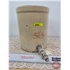 Image 1 : Medalta Potteries Water Crock (Spiggot) (Measures: 9-1/4"H x 7-1/2"Dia)