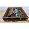 Image 1 : Antique Treadle Machine Drawers (3) with Contents (Each Drawer Measures: 3-3/4"H x 5"W x 15-1/4"D)