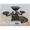 Image 5 : Cast Iron Table Top Lamp Stand (Heavy) (8-3/4"H)
