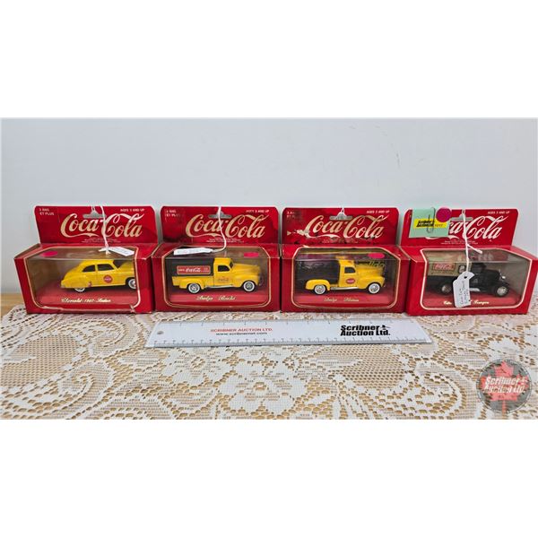 Coca-Cola Die-Cast Collector Toy Vehicles (4) (All in Orig. Boxes) (Each Box Measures: 4-3/4"Hx 6"W 