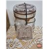 Image 7 : Jars (6) & Wood Carrier (Carrier Measures: 6"H x 16"W x 12-1/2"D)