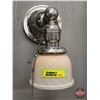 Image 3 : Wall Sconce Electric Light / Glass Shade "UNO" (Base Measures: 4")