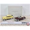 Image 1 : Die-Cast Collector Cars : Pair with Box ~ 1941 Plymouth ~ 1953 Buick Skylark (Box Measures: 6-3/4"H 