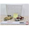 Image 1 : Die-Cast Collector Cars : Pair with Box ~ 1932 Cadillac Phaelon ~ 1931 Ford Model A (Box Measures: 8