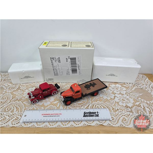 National Motor Museum Mint Die-Cast Collector Vehicles : Pair with Box ~ 1932 Chevy Roadster Fire Ch