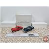 Image 1 : Die-Cast Collector Cars : Pair with Box ~ 1963 Studebaker Avanti ~ 1949 Jaguar XK120 (Box Measures: 