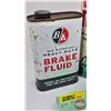 Image 2 : B/A Collector Combo (3): ~ Brake Fluid Tin  ~ Lube Tube ~ PAC Tin (FULL!) (Brake Fluid Tin Measures: