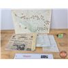 Image 1 : B/A Collector Combo : Restaurant Placemat (shows B/A Station Locations); 1950's Service Work Orders;