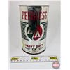 Image 2 : Oil Can : B/A PEERLESS : Heavy Duty Motor Oil (6-1/2"H x 4"Dia)