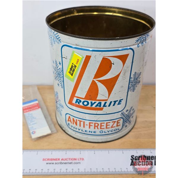 Anti-Freeze Can : ROYALITE (8"H x 7"Dia)