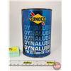 Image 2 : OIL CAN : SUNOCO Dynalube 10W30 Motor Oil (Cardboard) (5-3/4"H x 4"Dia)