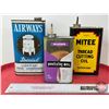 Image 2 : Oil Tins (3) : AIRWAYS Special Washing Machine Lubricant; Allstate Penetrating Oil; Mitee Thread Cut