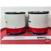 Image 3 : Grease Tins (2) : ESSO Marvelube  (Measures: 6"H x 6-1/4"Dia)