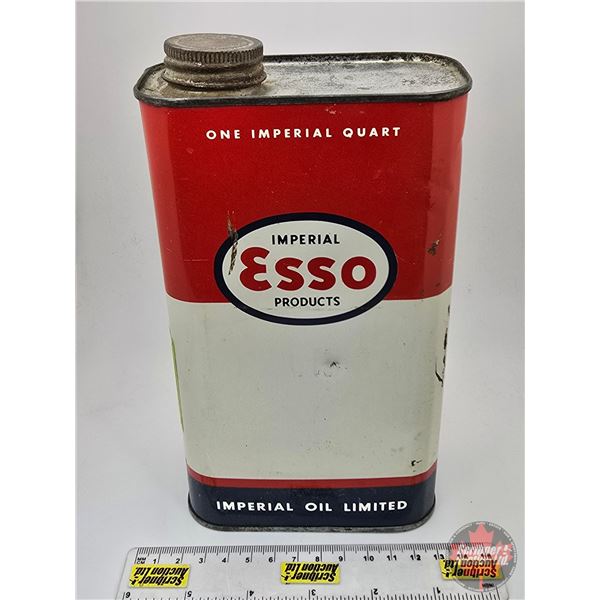 ESSO Oil Tin (8-1/4 H x 4-1/2 W x 2-3/8 D)