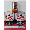 Image 1 : VICEROY Combo (3): Anti-Freeze Cans & Motor Oil Can (Largest Measures: 8"H x 7"Dia)