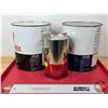 Image 3 : VICEROY Combo (3): Anti-Freeze Cans & Motor Oil Can (Largest Measures: 8"H x 7"Dia)