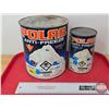 Image 1 : POLAR Cans (2): Anti-Freeze  (Largest Measures: 8"H x 7"Dia)