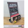 Image 2 : TEXACO Credit Card Application Display (Measures: 12-3/4"H x 8"W x 5"D) (Consignor Notes of Interest