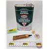 Image 1 : TEXACO Collector Combo: (4) Radiator Flush Tin; Thimble; Oil Pen & Cap (Tin Measures: 6-1/4"H x 4"W 