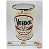 Image 1 : Oil Can : VEEDOL Motor Oil : SAE30 (6-1/2"H x 4"Dia)