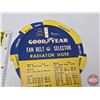 Image 8 : GOOD YEAR Collector Combo :  ~ Fan Belt Selector & Radiator Hose Guide (Measures: 7-3/4"H x 3-3/4"W)