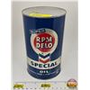 Image 1 : Oil Can : Super RPM DELO Special Motor Oil (6-1/2"H x 4"Dia)