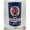 Image 2 : Oil Can : Super RPM DELO Special Motor Oil (6-1/2"H x 4"Dia)