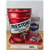 Image 1 : Prestone Collector Combo (4): ~ Anti-Freeze Pail ~ Anti-Freeze Tin ~ Gas Line Prime ~ Anti-Freeze Ta