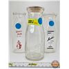 Image 2 : Milk Bottles (3) : Union Milk; Model; Crescent (Tallest Measures: 6-1/4"H)