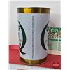Image 3 : Quaker State Combo (2): ~ Super Blend Motor Oil Can (6-1/2"H x 4"Dia) ~ Service Record Sheet of 5 (T