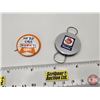Image 8 : HUSKY Collector Combo (3) : ~ Heavy Duty Motor Oil Can (5-1/2"H x 4"Dia) ~ Button "My Pop Likes Husk
