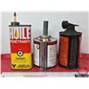 Image 3 : Tin Combo (3): ~ Canadian Tire Penetrating Oil Tin (7-1/4"H) ~ Perfect Seal Automotive Sealing Compo