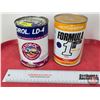 Image 1 : Oil Can Combo (2): ~ Skydrol LD-4 Can  ~ Motomaster Formula 1 Motor Oil Can 10W30 (Formula 1 Can Mea